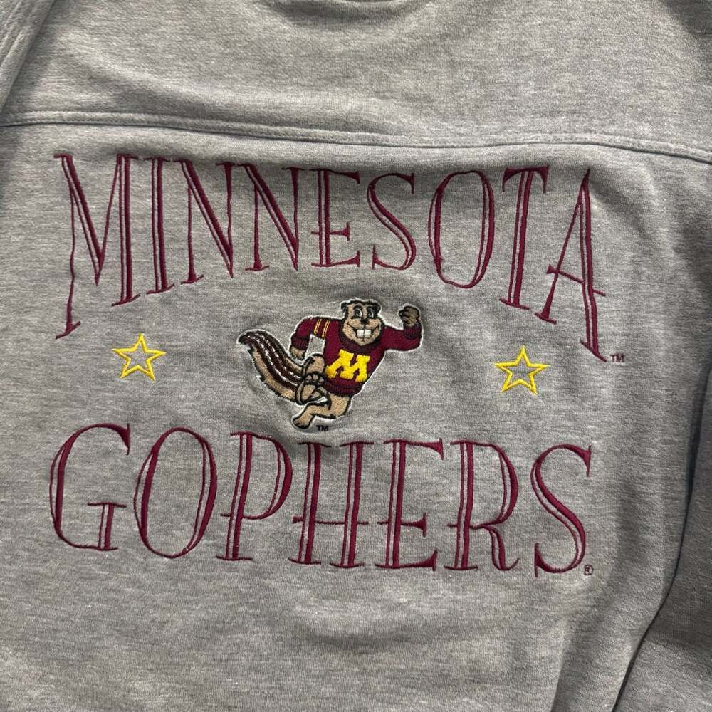 Vintage Lee Sport Minnesota Gophers Sweatshirt Size Gray - Picture 4 of 8